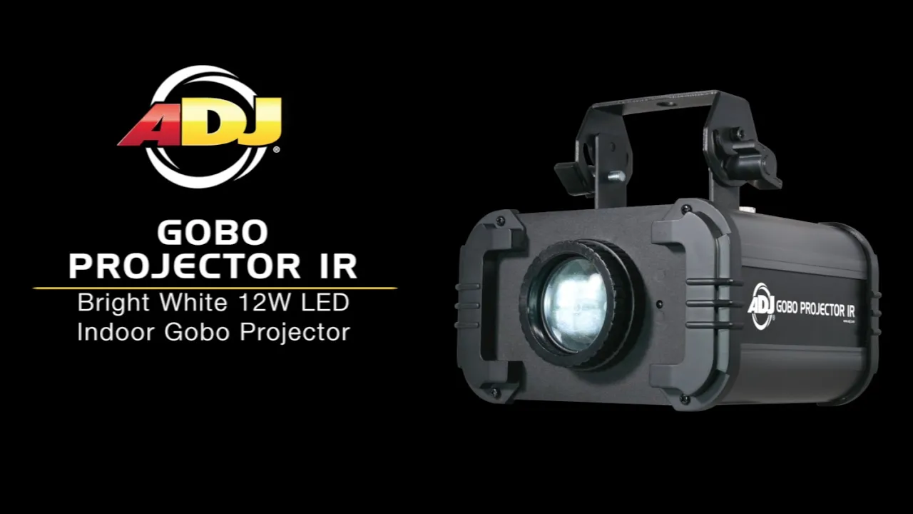 Product video thumbnail for ADJ American DJ Gobo Projector IR LED Effect Light