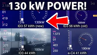 VW ID3 55 & 62 kWh charging after 120 kW update