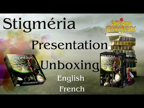 Presentation - Unboxing Stigméria boardgame - English / French - puzzle-game - part 1/4