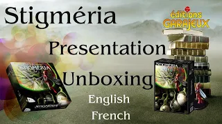 Presentation - Unboxing Stigméria boardgame - English / French - puzzle-game - part 1/4