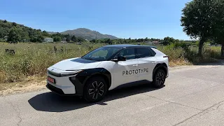 Nye Toyota bZ4X prøvekjørt i Madrid