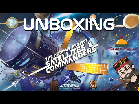 Unboxing the Kickstarter edition of Satellites & Commanders expansion for The Artemis Project