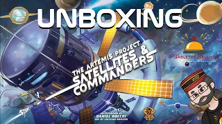 Unboxing the Kickstarter edition of Satellites & Commanders expansion for The Artemis Project