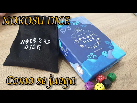 NOKOSU DICE - Como se juega - Tutorial juego de mesa de bazas