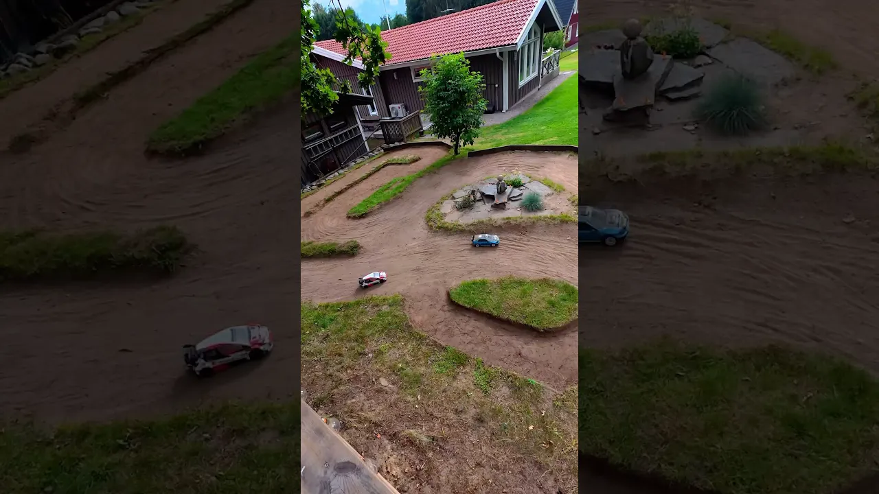 Backyard RC Rally Course! 🚗 #rc #cars #garden