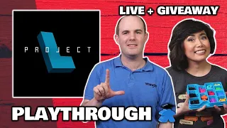 Project L - LIVE Playthrough Board Game & Giveaway Worldwide