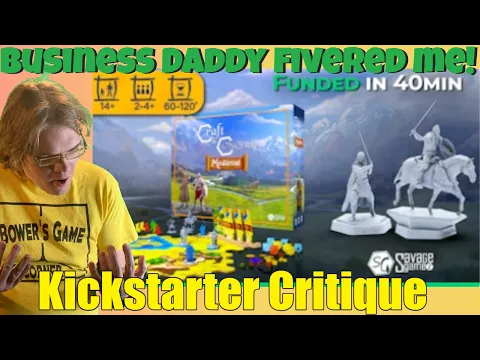 Craft & Conquer: Medieval - An Epic Strategy Board Game! - Fiverr!!!! -Kickstarter Critique Review