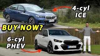 Shall we buy one of these? BMW 5 Series G60 REVIEW with engine comparison 4-cyl petrol vs 6-cyl PHEV