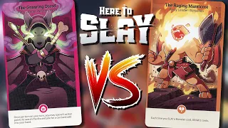Here to Slay GAMEPLAY || The Gnawing Dread vs. The Raging Manticore