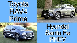 Toyota Rav4 Prime VS Hyundai Santa Fe PHEV comparison
