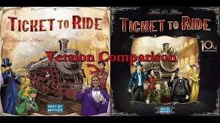 Dad vs Daughter - Ticket to Ride Comparison to 10th Anniversary Edition