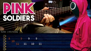 Squid Game OST - Pink Soldiers Guitar TAB | Guitarra Tutorial Cover Chirstianvib JUEGO DEL CALAMAR