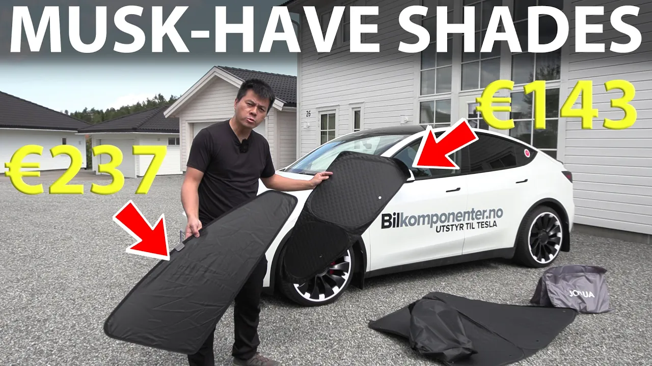 Tesla Model Y window shades from China vs Taiwan tested