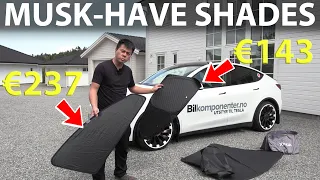 Tesla Model Y window shades from China vs Taiwan tested