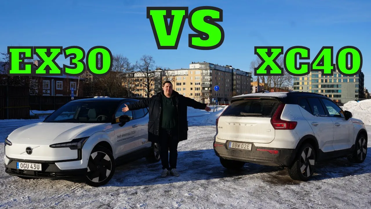 Volvo EX30 vs Volvo XC40 - Varför EX30 inte är en familjebil | Elbilsmagasinet