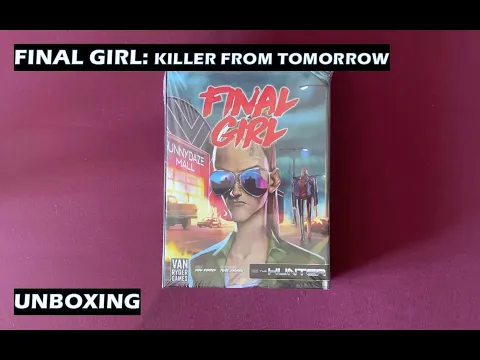 Unboxing Final Girl The Killer from Tomorrow board game Season 3 expansion