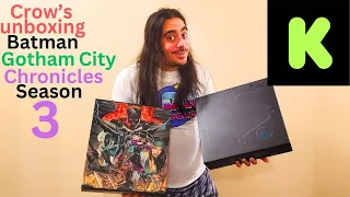Crow's unboxing Batman Gotham City Chronicles season 3 Kickstarter