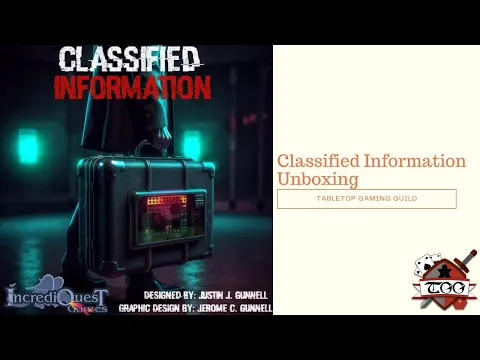 Classified Information Board Game Unboxing