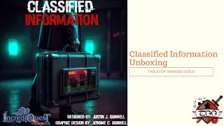 Classified Information Board Game Unboxing