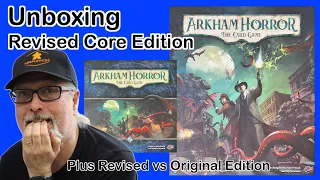 Arkham Horror The Card Game Revised Core Box | Unboxing | Plus Original Vs Revised comparison