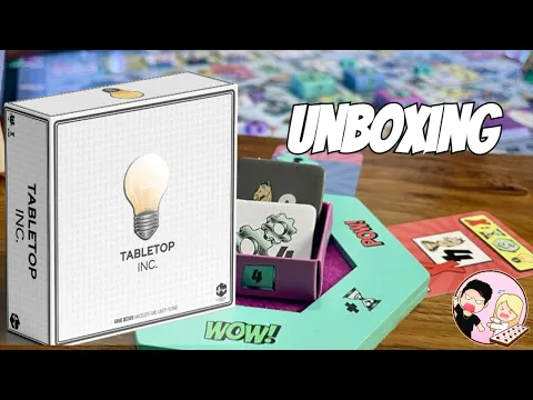 Unboxing Tabletop Inc. Deluxe Edition – A Board Game About Making Board Games! | Jake & Cierra React