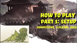How to Play The Great Wall - Part 1: Setup (Competitive, 2 Player, & Solo) - Bored Online? Board Offline!
