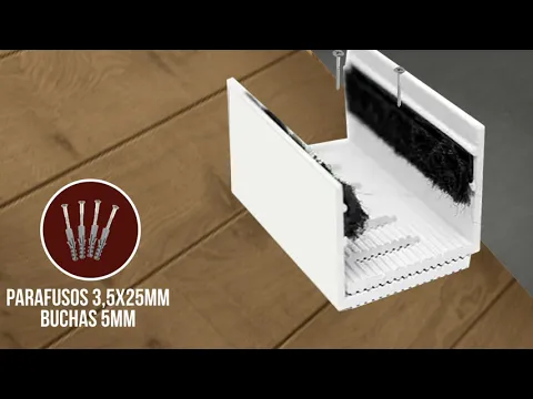 Kit Laca Branca para Porta de Correr 1,80m Artens