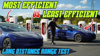 Most Efficient Dual Motor Tesla Model 3 vs Least Efficient 232,000-mile Dual Motor Model 3! | VLOG