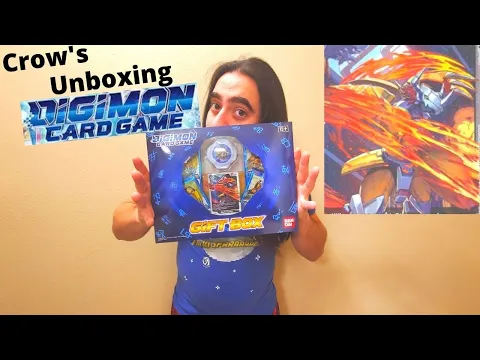 Crow's unboxing Digimon card game Gift box