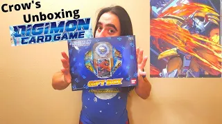 Crow's unboxing Digimon card game Gift box