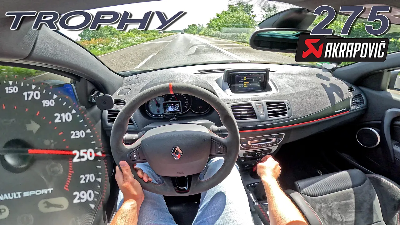 RENAULT MEGANE RS TROPHY 275 // TOP SPEED on AUTOBAHN