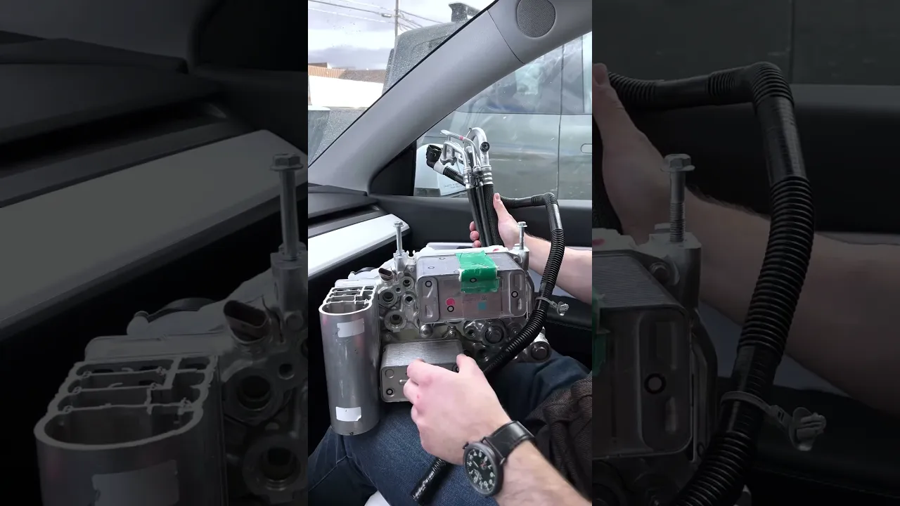Tesla Service Mode - HVAC visualization #Shorts