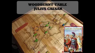 "One way to fix the thin board!" CUSTOM WOODBURNT TABLE