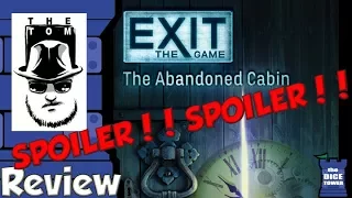 EXIT: The Game - The Abandoned Cabin SPOILER Review - with Tom Vasel