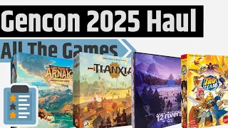Gencon 2025 Haul Video - 12 Rivers, Tag Team, Forest Shuffle Dartmoor and So Many More!!