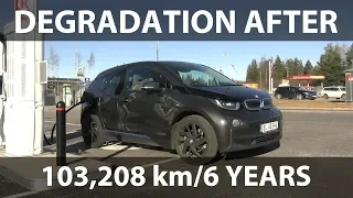 BMW i3 22 kWh degradation test after 100k km