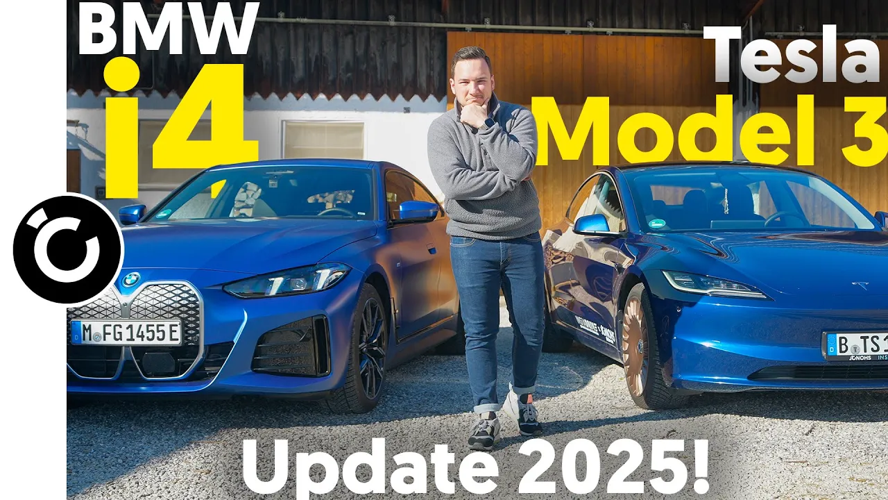 Tesla Model 3 vs BMW i4 2025 - Vergleich der Allrad Facelifts