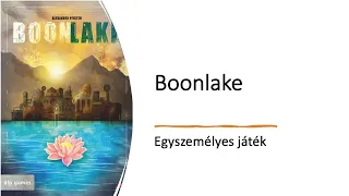 Robert SoloPlay - Boonlake - Egyszemélyes játék