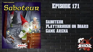 Saboteur Playthrough On Board Game Arena