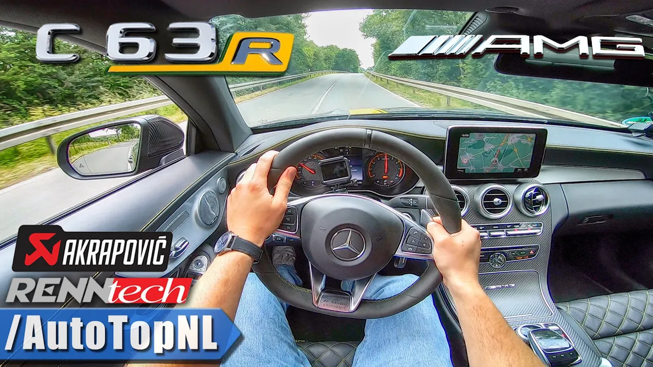 745HP Mercedes AMG C63 R | 1 of 1 | AKRAPOVIC 4 0.V8 BiTurbo Renntech POV Test Drive by AutoTopNL