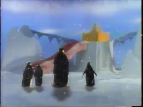 Penguin Shuffle Board Game commercial (1996)