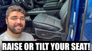 Making My F150 More Comfortable! Seat Jackers To Raise Front of Seat For More Thigh Support