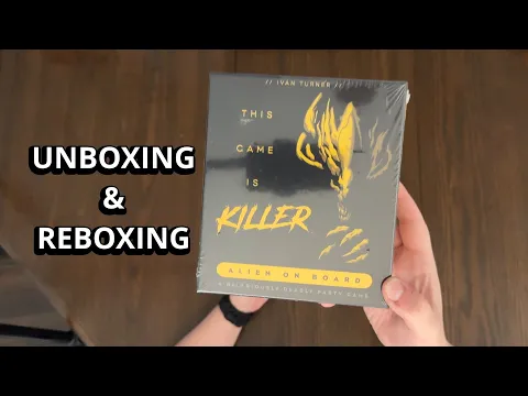 This Game Is KILLER: Alien On Board - Quick Look Game Unboxing and Reboxing - What's in the Box?
