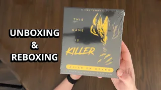 This Game Is KILLER: Alien On Board - Quick Look Game Unboxing and Reboxing - What's in the Box?