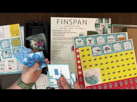 Finspan Board Game - Unboxing and Reboxing
