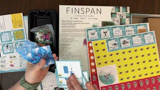 Finspan Board Game - Unboxing and Reboxing
