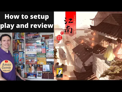Jiangnam: Life of Gentry how to play and review heavy euro #boardgame #tabletop AmassGames #chinese