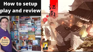 Jiangnam: Life of Gentry how to play and review heavy euro #boardgame #tabletop AmassGames #chinese