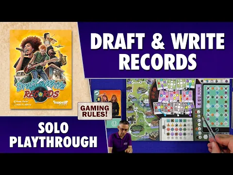 Draft & Write Records - Solo Playthrough