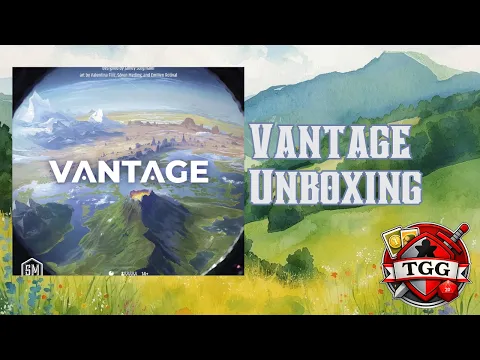 Vantage Board Game Unboxing | Exploration Components & First Look
